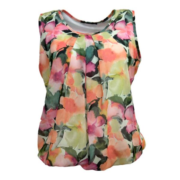 Pink lady top bloem gekleurd